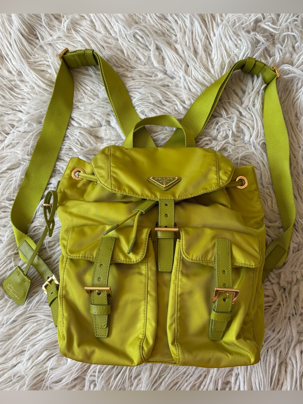 Prada Re-Edition 1978 Small Re-Nylon Tessuto Fern Green Backpack EUC - Picture 2 of 16